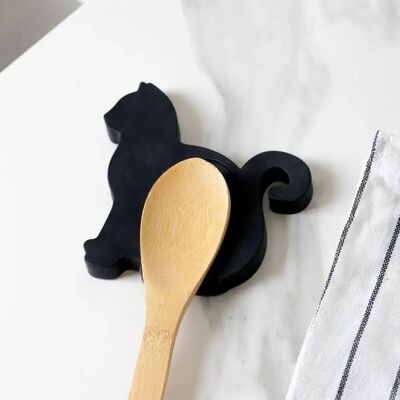 FISURA Support à cuillères en forme de chat - Accessoire de cuisine - Publicité FISURA Support à cuillères en forme de chat - Accessoire de cuisine - Publicité