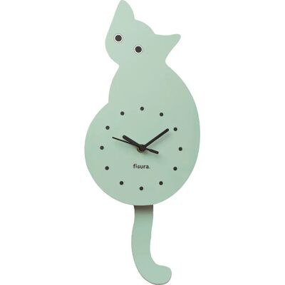 Fisura Reloj de Gato con Cola Silencioso - Reloj de Pared Fisura Reloj de Gato con Cola Silencioso - Reloj de Pared