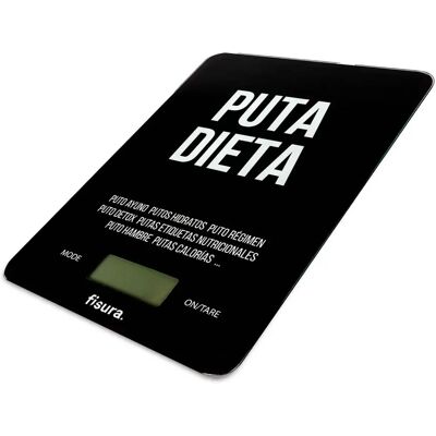 Marca: p*ta dieta Modelo: 5kg/11lbs Báscula digital de cocina - Función tara, Apagado automático Marca: p*ta dieta Modelo: 5kg/11lbs Báscula digital de cocina - Función tara, Apagado automático