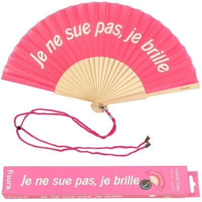 Leque Rosa FISURA - Acessório Divertido de Verão - 42,5cm Leque Rosa FISURA - Acessório Divertido de Verão - 42,5cm