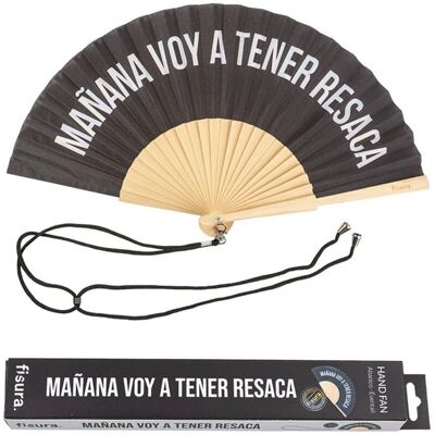FISURA - Éventail Resaca - Éventail en Bois Coloré - 42,5cm x 23cm - Accessoire Amusant pour Festivals - Publicité FISURA - Éventail Resaca - Éventail en Bois Coloré - 42,5cm x 23cm - Accessoire Amusant pour Festivals - Publicité