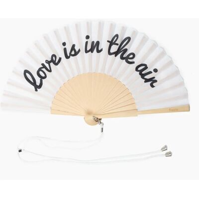 FISURA Éventail - Message romantique - 42,5cm FISURA Éventail - Message romantique - 42,5cm