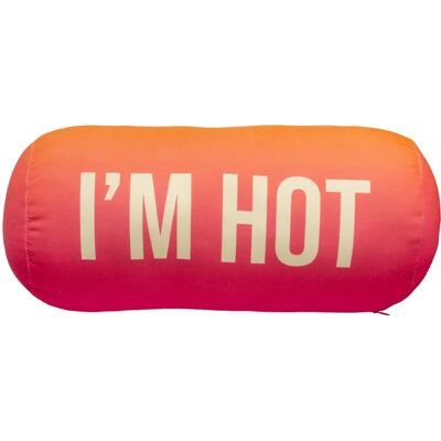 FISURA – Coussin de plage “I’m hot” Cylindre 29x12cm Relax Rose - Coussin FISURA – Coussin de plage “I’m hot” Cylindre 29x12cm Relax Rose - Coussin