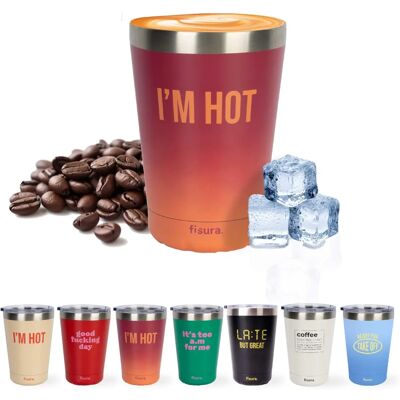 FISURA Mug de Voyage Acier Inoxydable 310ml - Mug thermique FISURA Mug de Voyage Acier Inoxydable 310ml - Mug thermique