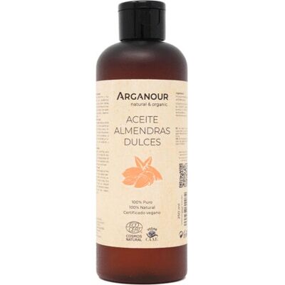 Arganour Aceite de Almendra Dulce Orgánico 250ml - Cuidado del Cabello y Piel Arganour Aceite de Almendra Dulce Orgánico 250ml - Cuidado del Cabello y Piel
