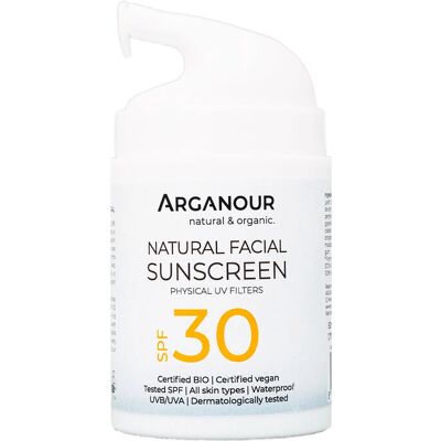 Arganour 8435438600423 protector solar facial SPF30 orgánico Arganour 8435438600423 protector solar facial SPF30 orgánico