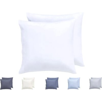 TODOCAMA Housses de coussin microfibre 45x45cm - Lot de 2 TODOCAMA Housses de coussin microfibre 45x45cm - Lot de 2