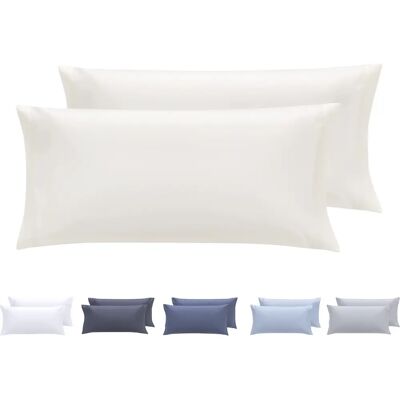 Todocama Beige Microfiber Pillowcase Set - Hypoallergenic & Soft Todocama Beige Microfiber Pillowcase Set - Hypoallergenic & Soft