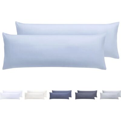 Todocama Light Blue Microfiber Pillowcase Set Todocama Light Blue Microfiber Pillowcase Set