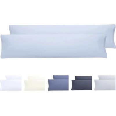 TODOCAMA Light Blue Microfiber Pillow Cover Set - Hypoallergenic TODOCAMA Light Blue Microfiber Pillow Cover Set - Hypoallergenic
