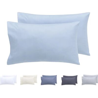 Todocama Light Blue Microfiber Pillowcase Set - Hypoallergenic Todocama Light Blue Microfiber Pillowcase Set - Hypoallergenic