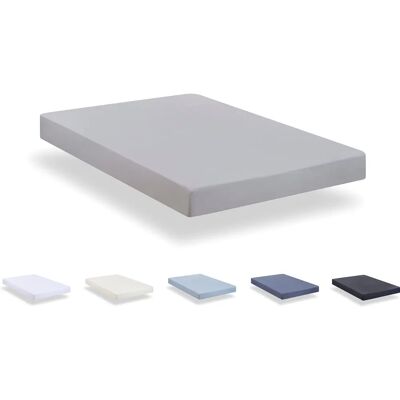 TODOCAMA Microfiber Fitted Sheet - Light Gray Bed Sheet TODOCAMA Microfiber Fitted Sheet - Light Gray Bed Sheet