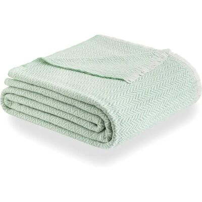 Todocama Cotton Blanket - Multi-season Eco-friendly 120x180 Green Todocama Cotton Blanket - Multi-season Eco-friendly 120x180 Green