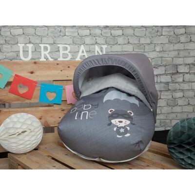 Uniwersalna Osłona Fotelika Dla Dziecka BABYLINE - Szara - Pokrowiec na Fotelik Uniwersalna Osłona Fotelika Dla Dziecka BABYLINE - Szara - Pokrowiec na Fotelik