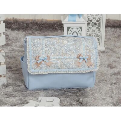 Bolsa Babyline Caramel Azul - Bolsa Bolsa Babyline Caramel Azul - Bolsa