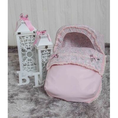 BABYLINE Caramelo Rosa - Uniwersalny śpiworek dla niemowląt - Z dołączoną osłoną przeciwsłoneczną - Dla grupy 0 BABYLINE Caramelo Rosa - Uniwersalny śpiworek dla niemowląt - Z dołączoną osłoną przeciwsłoneczną - Dla grupy 0