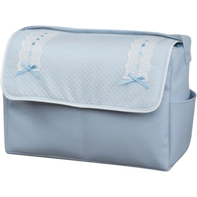 BABYLINE Modèle Classic Celeste Sac à langer en faux cuir - Produit pour bébé BABYLINE Modèle Classic Celeste Sac à langer en faux cuir - Produit pour bébé