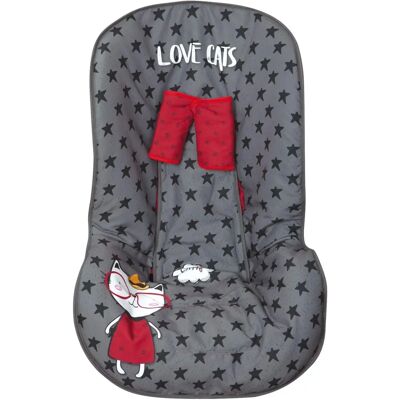 Housse de Siège Auto BABYLINE Love cats - Protection pour Siège Auto Housse de Siège Auto BABYLINE Love cats - Protection pour Siège Auto