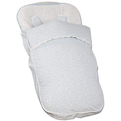BABYLINE Cloud Celeste - Cover universale per carrozzina, Impermeabile, Removibile, Include copri cintura BABYLINE Cloud Celeste - Cover universale per carrozzina, Impermeabile, Removibile, Include copri cintura