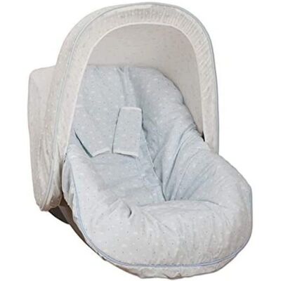 BABYLINE Cloud Celeste - Funda protectora para silla de coche, grupo 0-2 con capota BABYLINE Cloud Celeste - Funda protectora para silla de coche, grupo 0-2 con capota