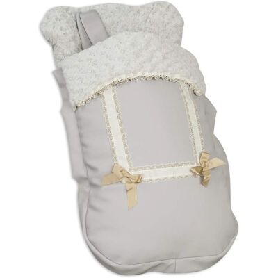 Saco Universal Babyline de Cuero Gris para Silla de Paseo Saco Universal Babyline de Cuero Gris para Silla de Paseo
