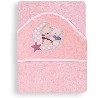Interbaby Babyhanddoek - Roze - Zacht katoen - 100x100cm - Baby cadeau Interbaby Babyhanddoek - Roze - Zacht katoen - 100x100cm - Baby cadeau