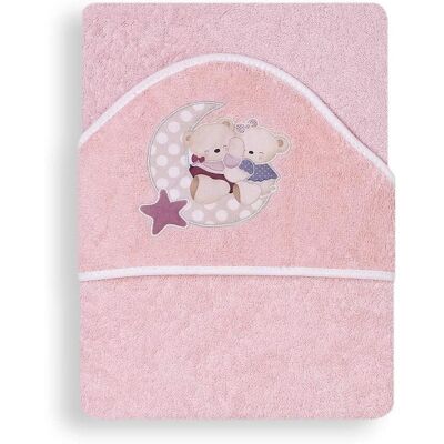 Serviette bébé Interbaby - Rose - Coton doux - 100x100cm - Cadeau bébé - Publicité Serviette bébé Interbaby - Rose - Coton doux - 100x100cm - Cadeau bébé - Publicité