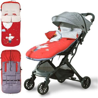 Interbaby Gigoteuse d'Hiver - 10046-07 - Rouge Imperméable pour Poussette Interbaby Gigoteuse d'Hiver - 10046-07 - Rouge Imperméable pour Poussette