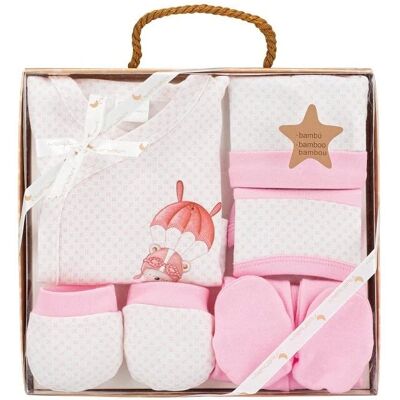 Bandabu Baby Gift Set - Pink, 0-6M, Cotton Bandabu Baby Gift Set - Pink, 0-6M, Cotton