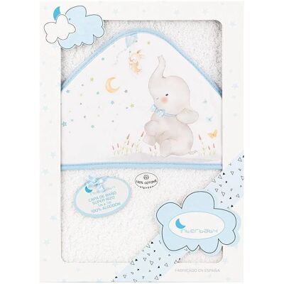 Serviette de Bain Éléphant Bleu 100x100 - Towel Serviette de Bain Éléphant Bleu 100x100 - Towel