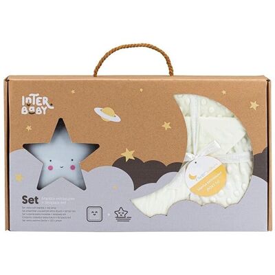 Set de Regalo para Bebé Interbaby Con Manta Y Luz Estrella - Set de Regalo para Bebé Set de Regalo para Bebé Interbaby Con Manta Y Luz Estrella - Set de Regalo para Bebé