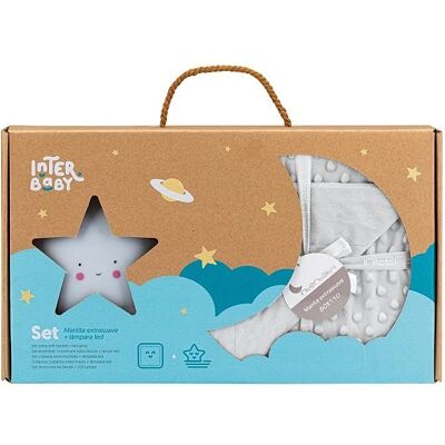 Set Regalo Bebé Interbaby - Manta, Lampada Stella Set Regalo Bebé Interbaby - Manta, Lampada Stella
