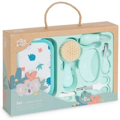 Interbaby Pasgeboren Babyverzorgingset Koala Groen - Hygiënische Set Interbaby Pasgeboren Babyverzorgingset Koala Groen - Hygiënische Set