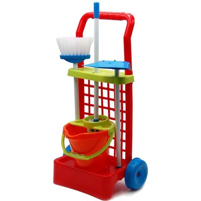 Carrito de Limpieza Naranja Tachan - Incluye Escoba, Mopa, Recogedor, Balde Carrito de Limpieza Naranja Tachan - Incluye Escoba, Mopa, Recogedor, Balde
