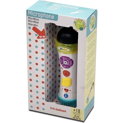 Microphone musical Tachan LS7810 - Enregistrement pour enfants - Publicité Microphone musical Tachan LS7810 - Enregistrement pour enfants - Publicité