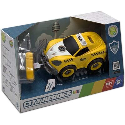 Tachan - Taxi removibile giallo con 22 pezzi - Auto giocattolo Tachan - Taxi removibile giallo con 22 pezzi - Auto giocattolo