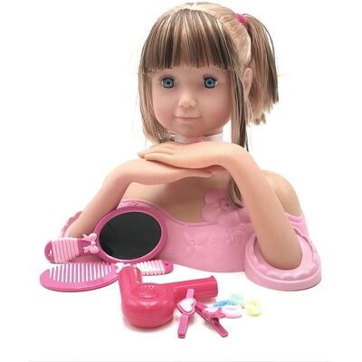 Tachan Tête de Coiffure Multicolore - Jeu Éducatif de Coiffure et Maquillage - Publicité Tachan Tête de Coiffure Multicolore - Jeu Éducatif de Coiffure et Maquillage - Publicité