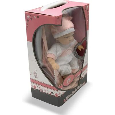 Bambola Tachan 30 Cm in Borsa Rosa di Bebe con 12 Suoni Bambola Tachan 30 Cm in Borsa Rosa di Bebe con 12 Suoni