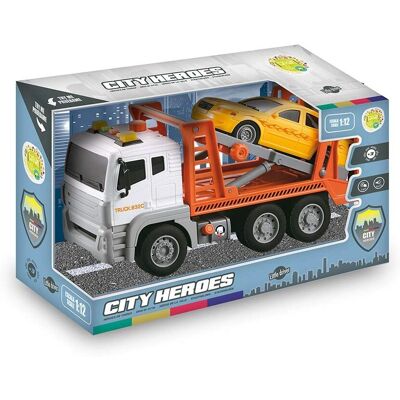 Rimorchio Camion Heroes City Tachan - Luci e Suoni 1:12 Rimorchio Camion Heroes City Tachan - Luci e Suoni 1:12