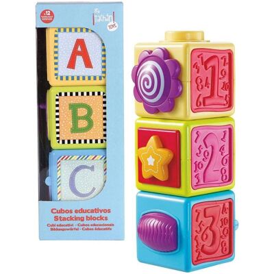 Cubetti educativi TACHAN - Giocattolo colorato per 12+ mesi Cubetti educativi TACHAN - Giocattolo colorato per 12+ mesi