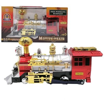 Locomotive Tachan Multicolore Lumière et Son - Train Jouet - Publicité Locomotive Tachan Multicolore Lumière et Son - Train Jouet - Publicité