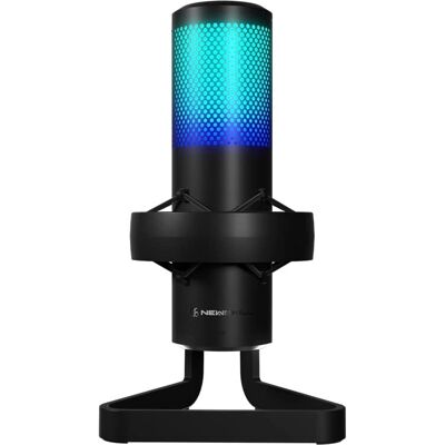 Microphone Noir Apholos de Newskill - RGB - Omnidirectionnel - Publicité Microphone Noir Apholos de Newskill - RGB - Omnidirectionnel - Publicité
