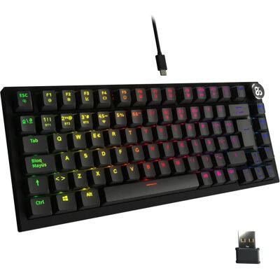 NewsKill Pyros PRO Vezeték nélküli mechanikus játékbillentyűzet - Fekete NewsKill Pyros PRO Vezeték nélküli mechanikus játékbillentyűzet - Fekete