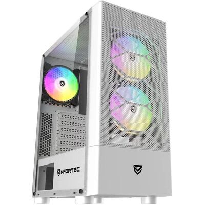 Case Nfortec Caelum RGB ATX - Bianco - Illuminazione RGB & Vetro Temperato Case Nfortec Caelum RGB ATX - Bianco - Illuminazione RGB & Vetro Temperato