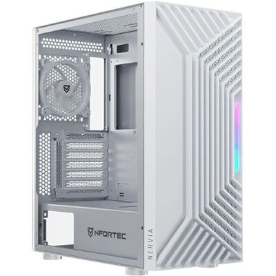 Nfortec Nervia ARGB Torre ATX - Pannello frontale a rete, 3 ventole Nfortec Nervia ARGB Torre ATX - Pannello frontale a rete, 3 ventole