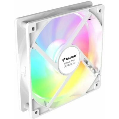 Ventilador CPU Tempest - Blanco ARGB 120mm PWM - Silencioso y Gran Flujo Ventilador CPU Tempest - Blanco ARGB 120mm PWM - Silencioso y Gran Flujo