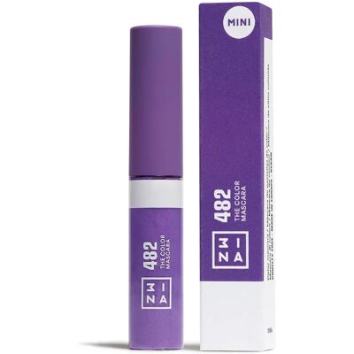 3INA The Color Mascara Mini - Morado - Ligero, Vegano, Voluminizador 3INA The Color Mascara Mini - Morado - Ligero, Vegano, Voluminizador