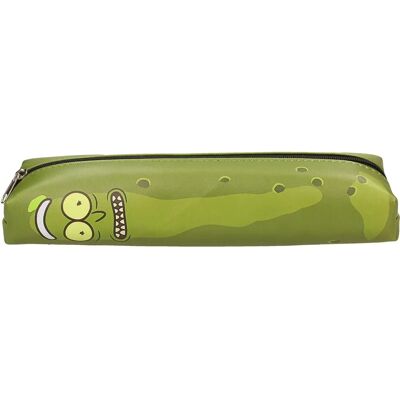 Astuccio Scolastico Rick & Morty Pickle Rick Verde in Poliestere Astuccio Scolastico Rick & Morty Pickle Rick Verde in Poliestere