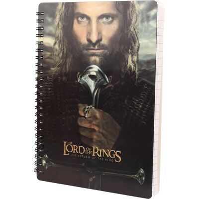 Cuaderno 3D de El Señor de los Anillos Aragorn - Papelería Cuaderno 3D de El Señor de los Anillos Aragorn - Papelería