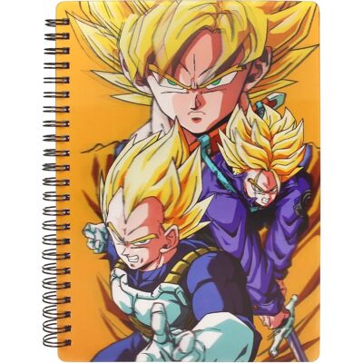 SD Toys Dragon Ball Z Saiyans 3D Effect Notebook - Spiral Sketchbook - 81919 SD Toys Dragon Ball Z Saiyans 3D Effect Notebook - Spiral Sketchbook - 81919